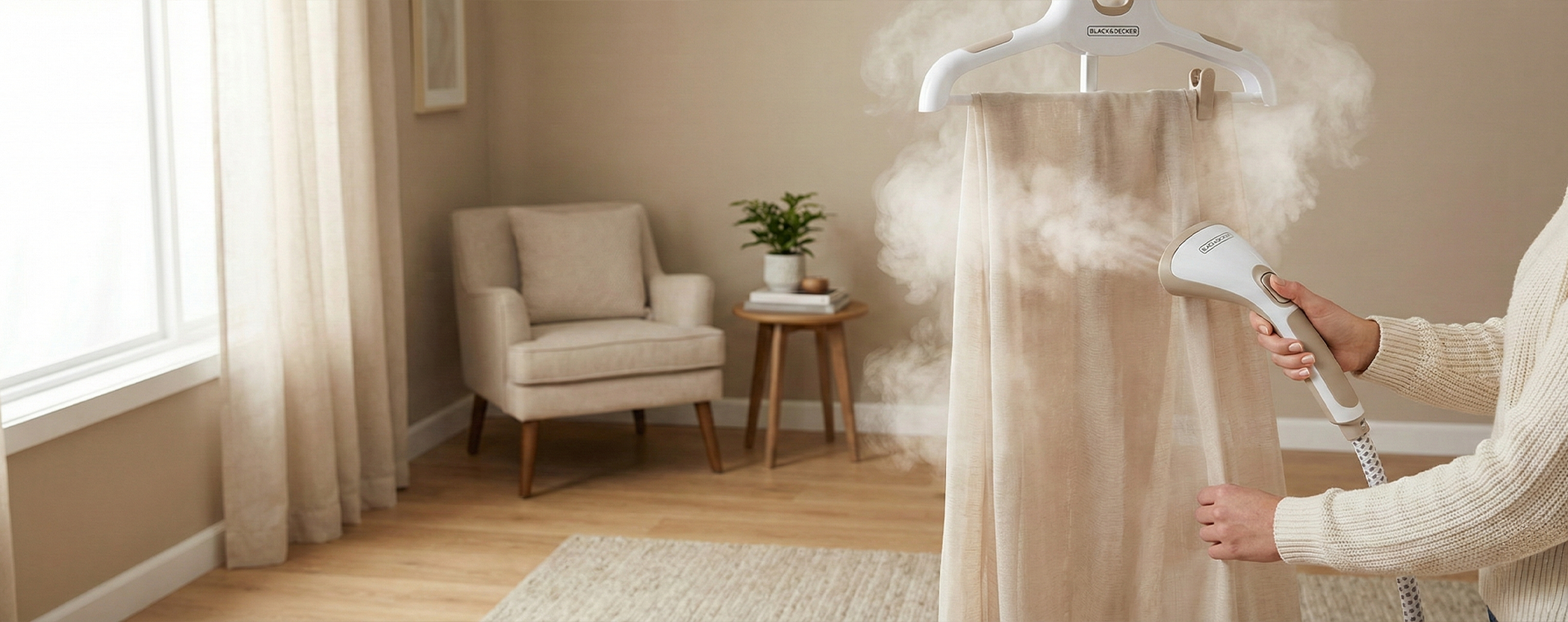 مكواة ستائر