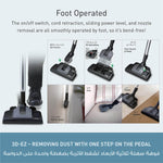 مكنسة باناسونيك يابانية بقوة 2100 وات , وسعة 6 لتر ,MCCJ915