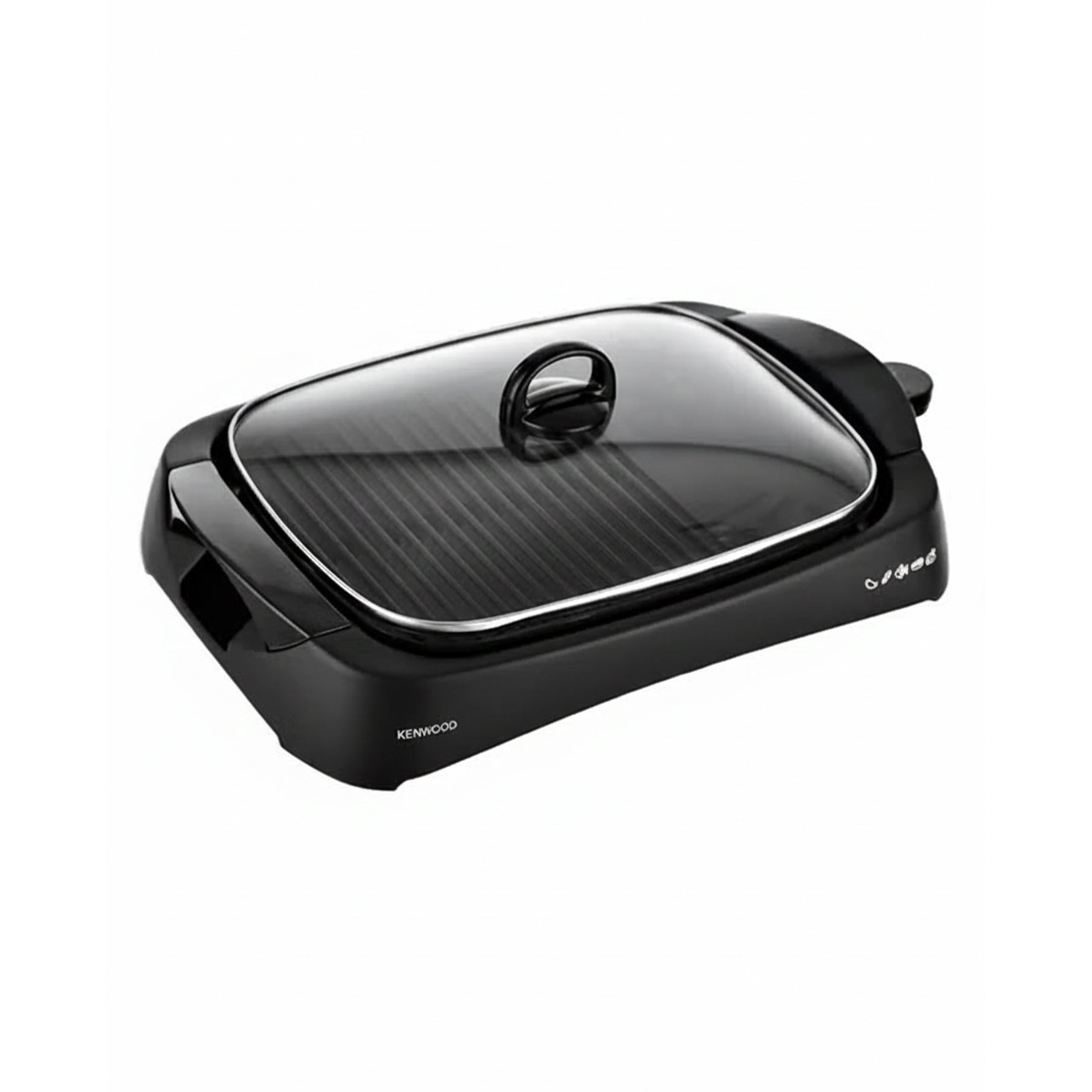 شواية صحية، غطاء زجاجي، تحكم في درجة الحرارة المتغيرة، صينية تجميع التنقيط، قنوات تصريف الزيت 1700 W HG230 أسود/شفاف