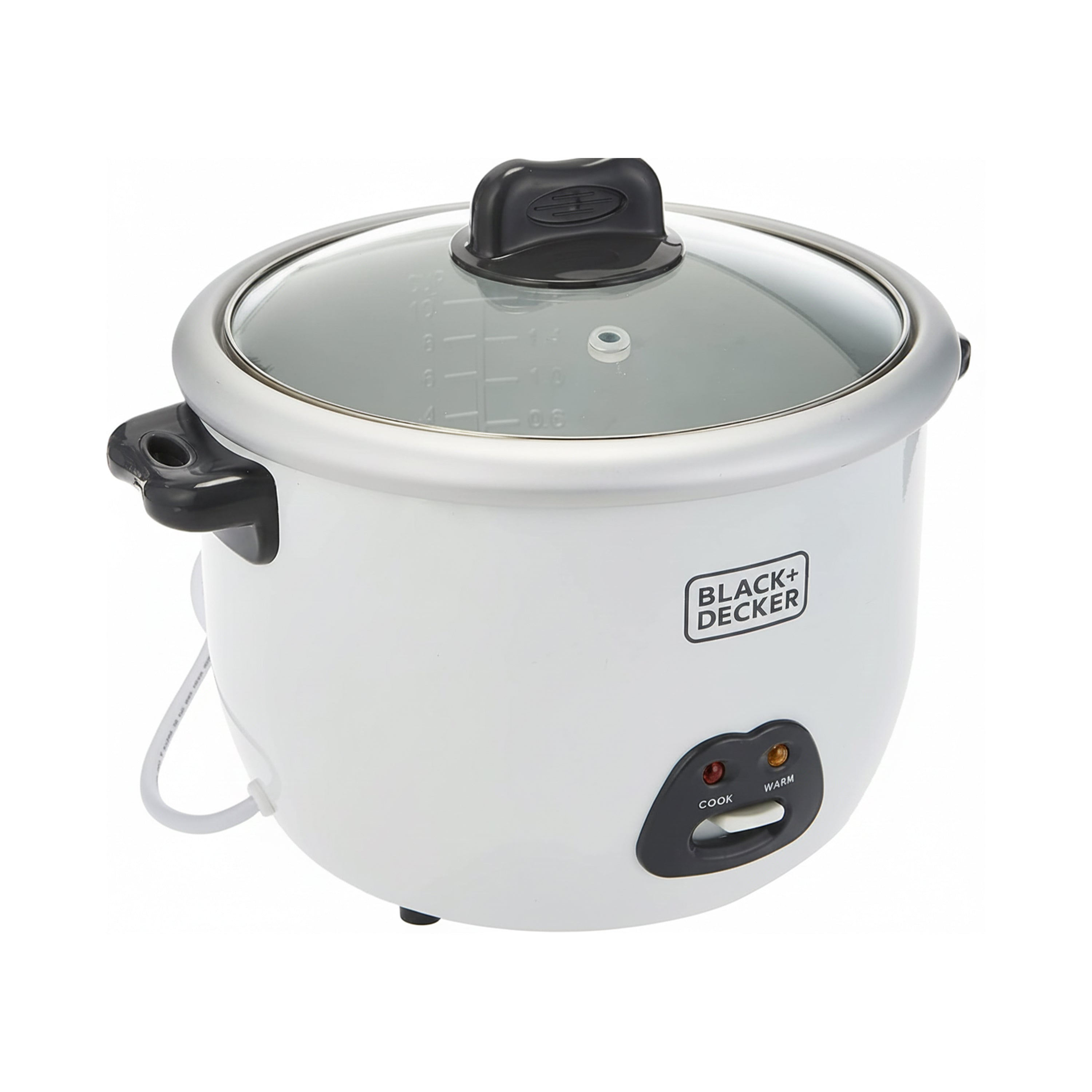 حلة أرز كهربائية بلاك آند ديكر - 1.8 لتر (10 أكواب)، 700 واط، RC1850