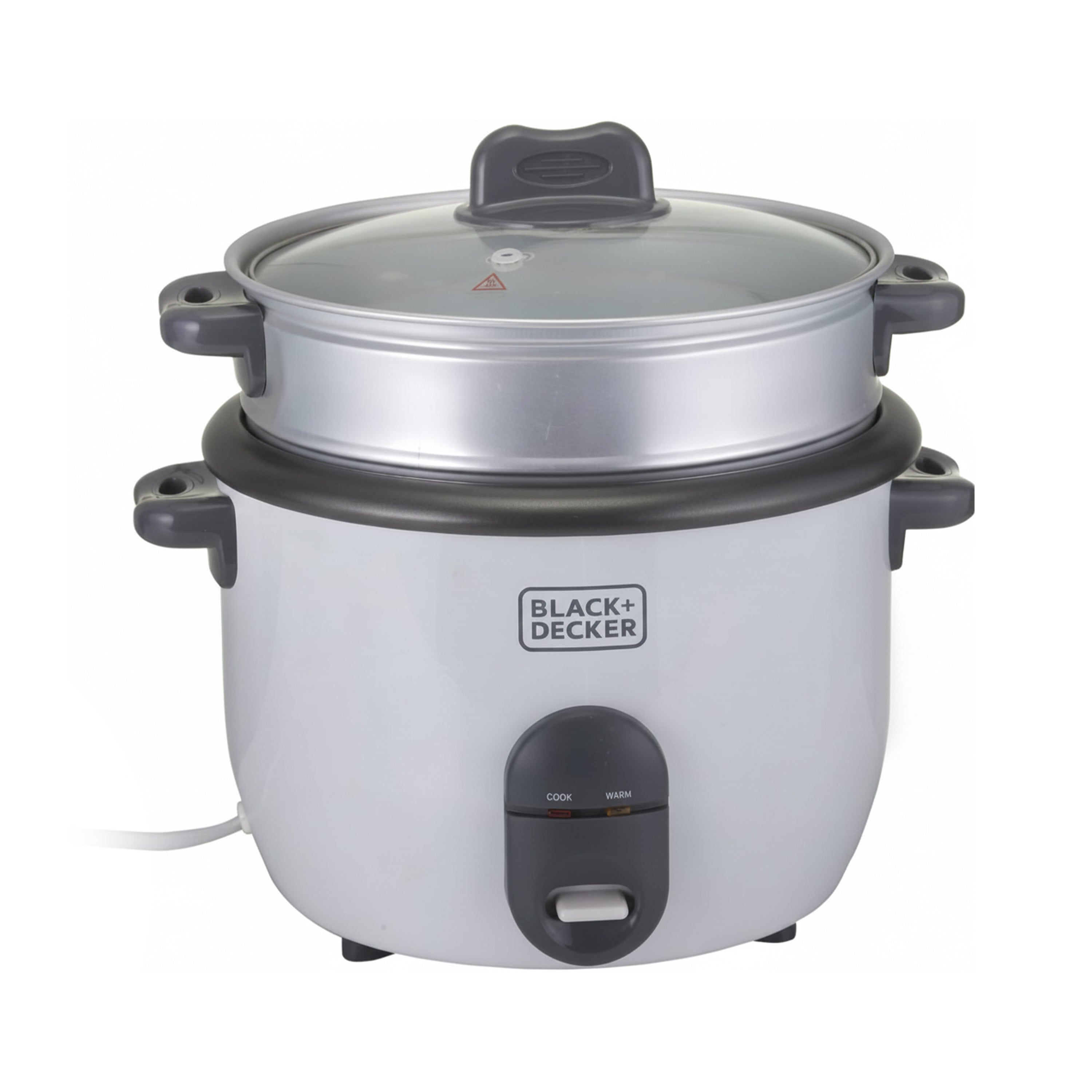 حلل طهي الارز من بلاك اند ديكر بسعة 1.8 لتر (Rc1860-B5-Sp)، لون ابيض
