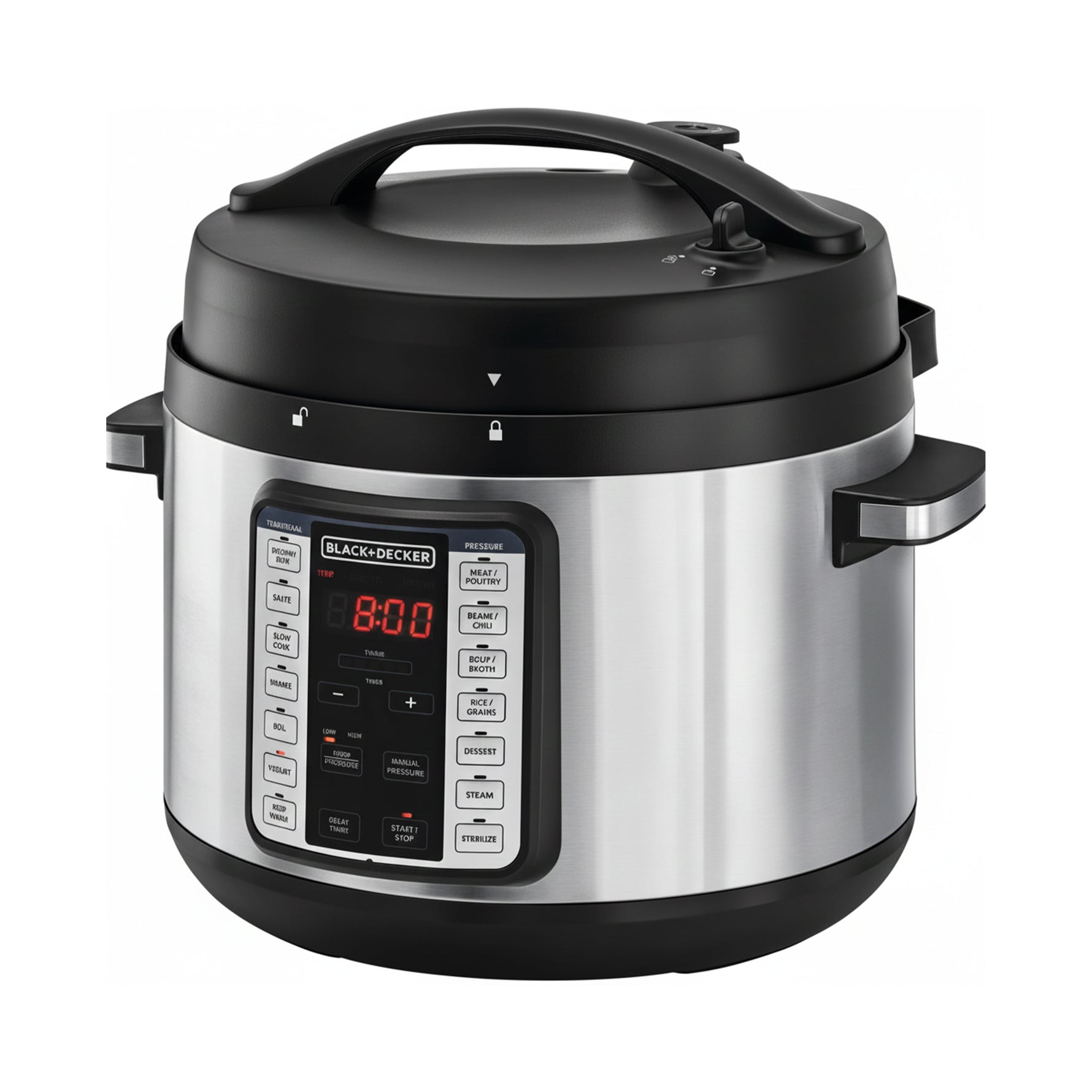 حلة ضغط كهربائية بلاك اند ديكر , ذكية 9 في 1 - 10 لتر، 1350 واط، PCP1010-B5