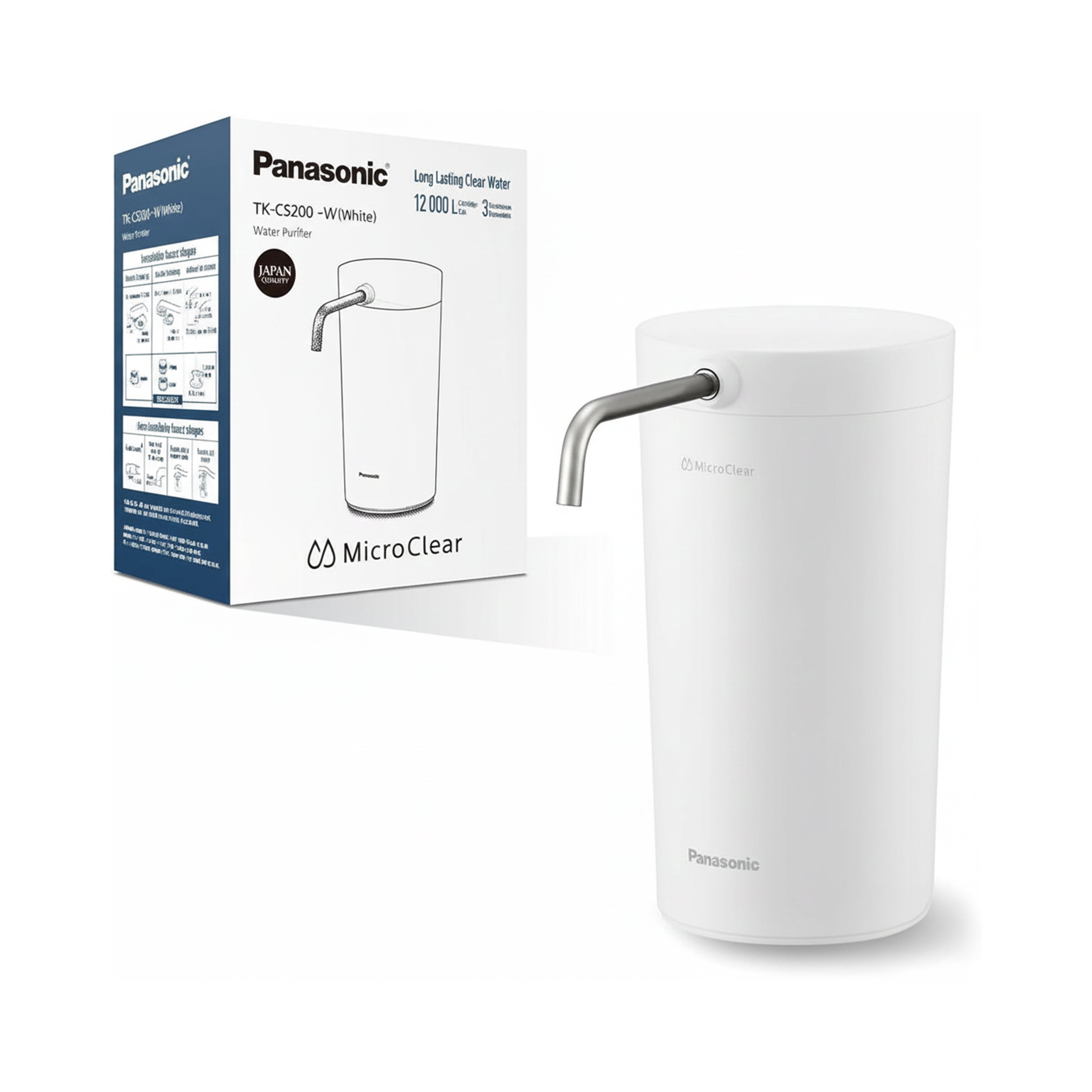 منقي مياه TK-CS200 من باناسونيك، خرطوشة سعة 12000 لتر - ابيض