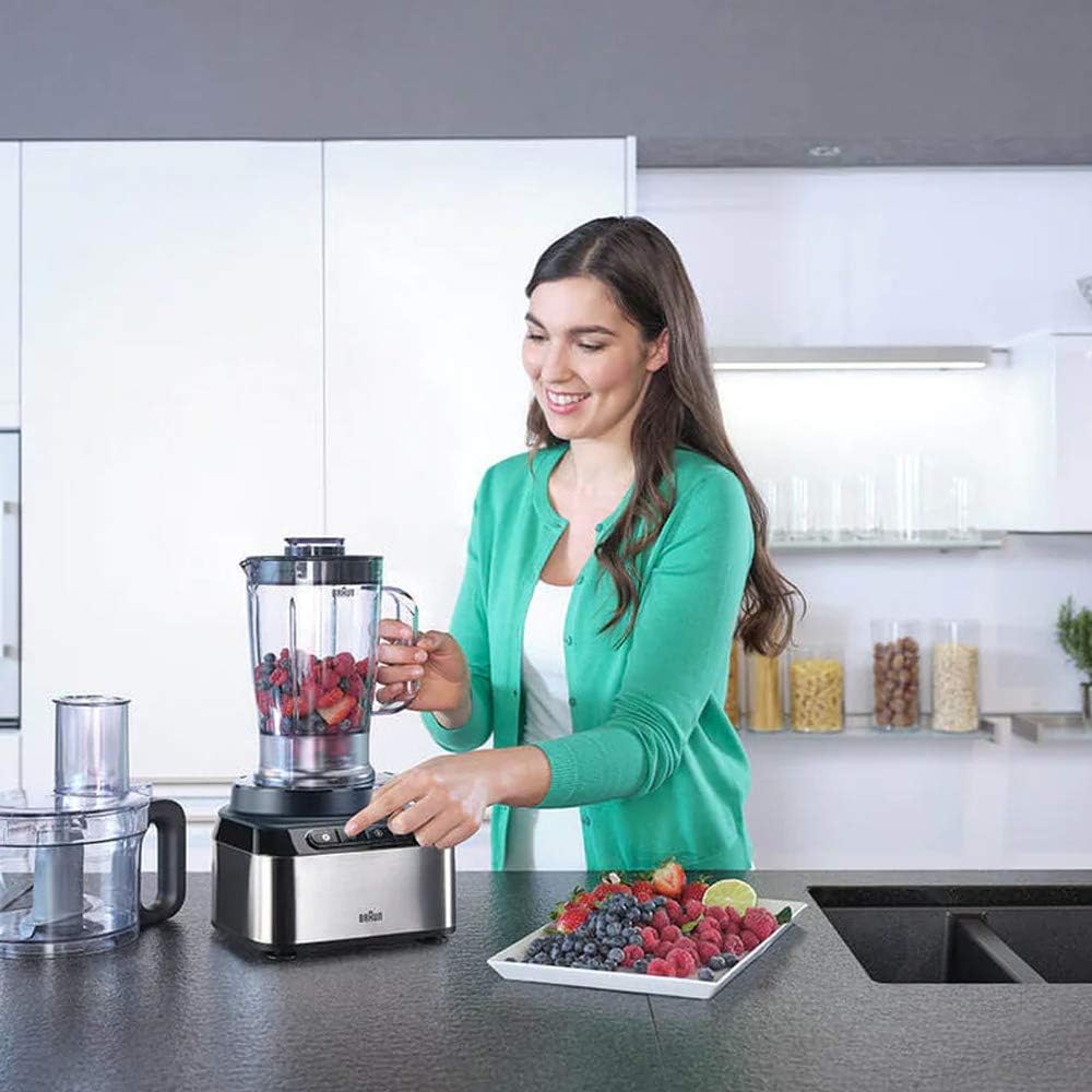 محضر طعام براون، خلاط 1.2 لتر، 800 وات، أسود-FP3233SI