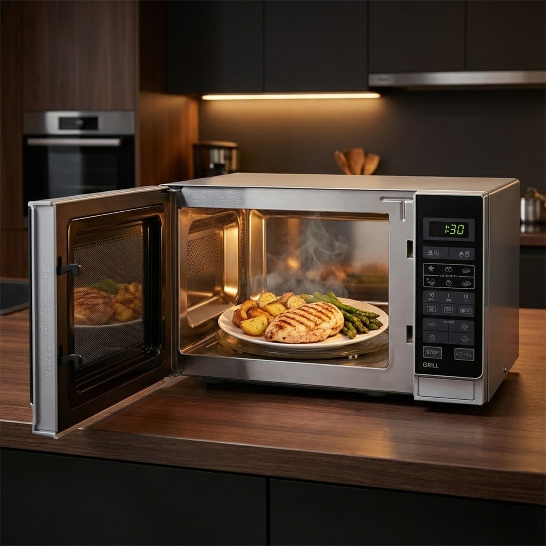 ميكروويف شارب فضي ديجيتال 25 لتر - R-750MR(S)