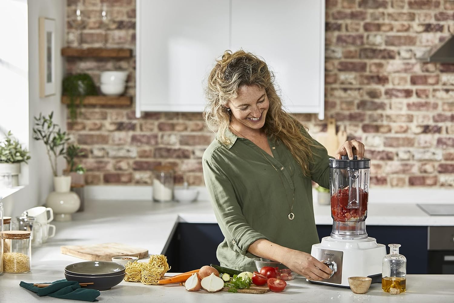 محضر طعام كينوود 1000 وات - بسعة 1.5لتر للخلاط، FDP65.750