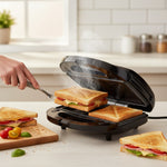 ماكينة صنع السندويشات 3 في 1 من الصلب 750 W SMM01.AOBK أسود