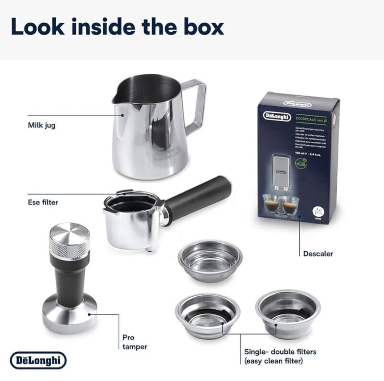 ماكينة قهوة ديلونجي ، لاتيه آرت 1350 وات EC885.GY