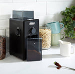 مطحنة قهوة ديلونجي  – أداء قوي بحجم صغير – قدرة 110 واط – طحن احترافي للقهوة ب16 مستوى للطحن | KG79