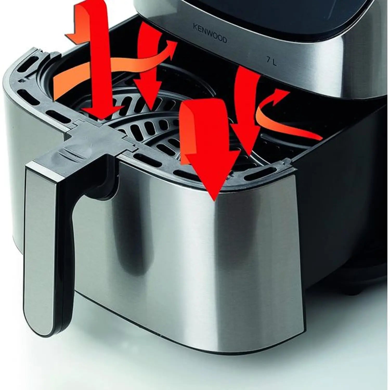 قلاية هوائية كينوود- سلفر ،7 لتر، 1800 واط، HFM80SS